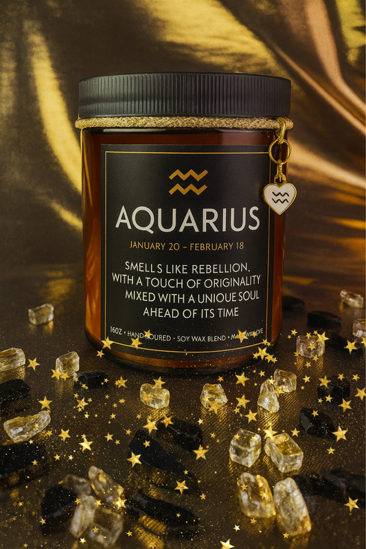 Aquarius’s Flame Candle