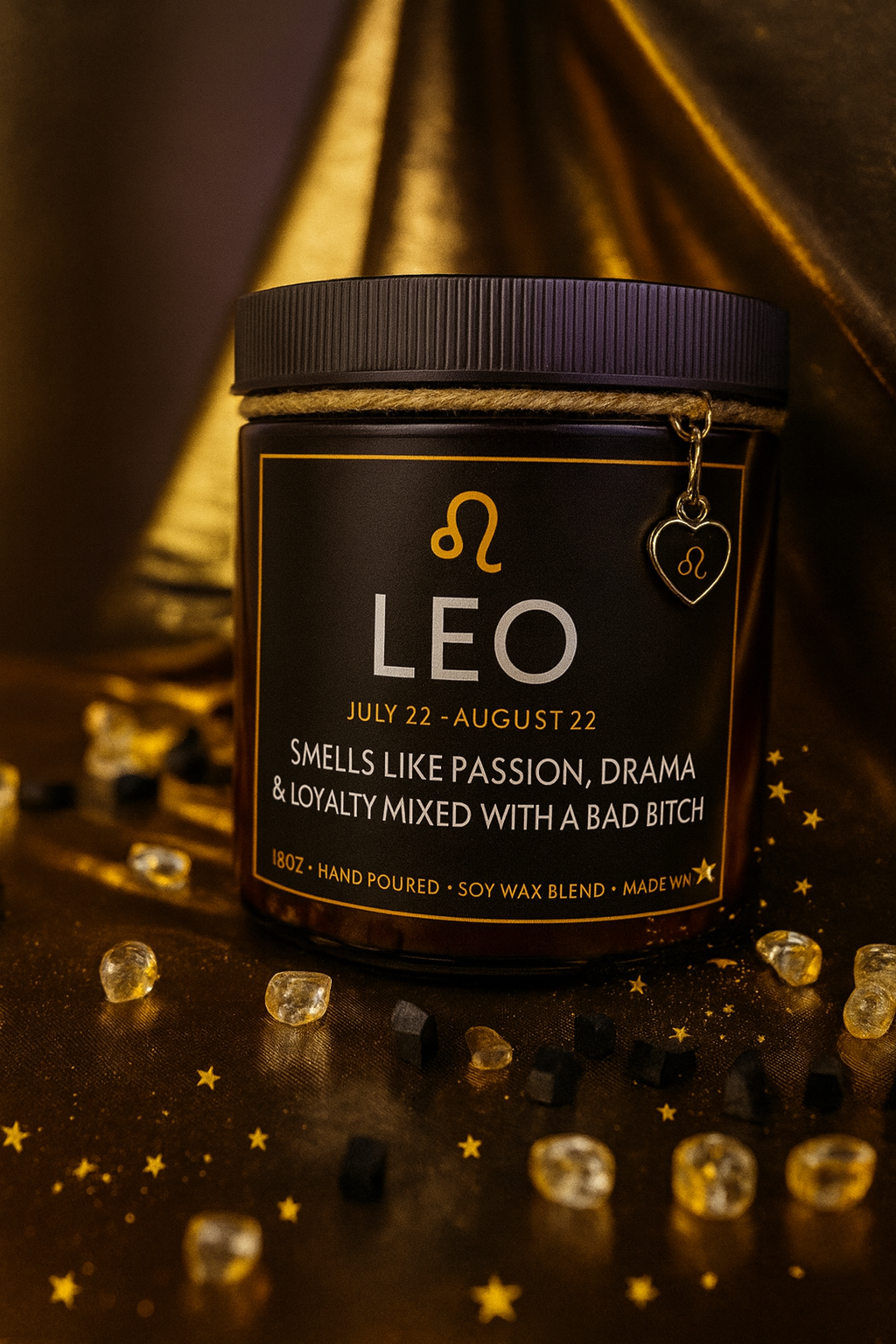 Leo’s Flame Candle